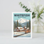 ヴィンテージホワイトフィッシュモンタナ ポストカード (スタンド正面)