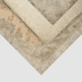 ヴィンテージホワイトフローラスクリプトEphemera Decopage Art 薄葉紙 (詳細)