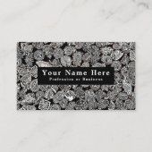 ヴィンテージホワイトフローラデコール 名刺 (正面)