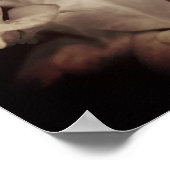 ヴィンテージホワイトフローラポスター ポスター (角)