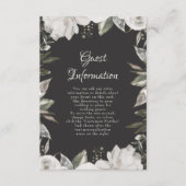 ヴィンテージホワイトフローラ結婚の情報 エンクロージャーカード (正面)