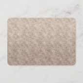 ヴィンテージホワイトフローラ結婚の指示 エンクロージャーカード (裏面)