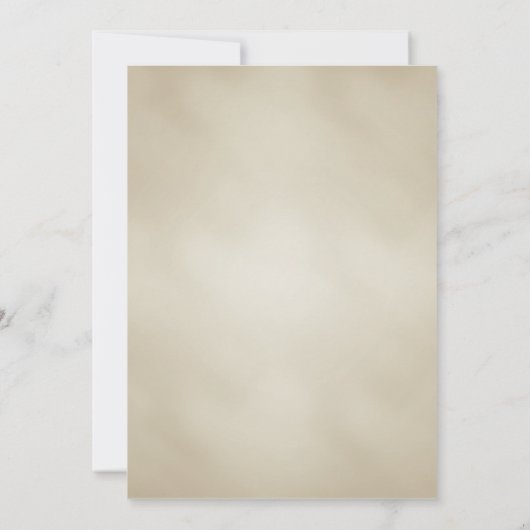 ヴィンテージホワイトブルー結婚ズ夕べのみ 招待状 (裏面)