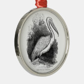 ヴィンテージホワイトペリカン メタルオーナメント (右)