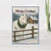ヴィンテージホワイトホースクリスマス シーズンカード (正面)