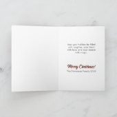 ヴィンテージホワイトホースクリスマス シーズンカード (内部)