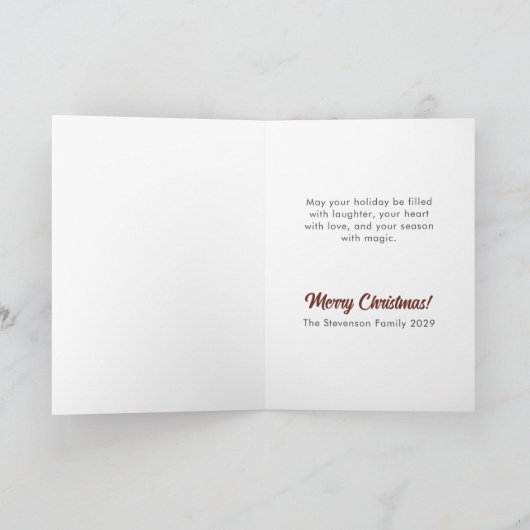 ヴィンテージホワイトホースクリスマス シーズンカード (内部)