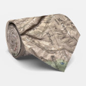 ヴィンテージホワイトマウンテンズフィジカルマップ(1872) ネクタイ (ロール)