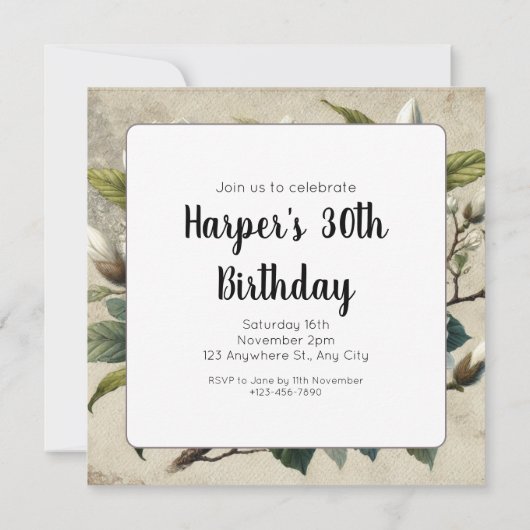 ヴィンテージホワイトマグノリア (裏面)