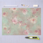 ヴィンテージホワイトレターシャビーシックデカッパージュティッシュ  薄葉紙 (クラフト)