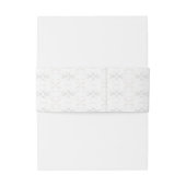 ヴィンテージホワイトレースモノグラムの 招待状ベリーバンド (裏面例)