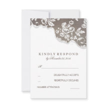 ヴィンテージホワイトレース素朴ウェディングSVP