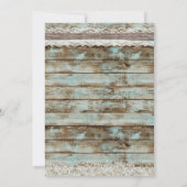 ヴィンテージホワイトレース&トイ素朴ンバ結婚ーン 招待状 (裏面)