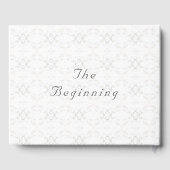 ヴィンテージホワイトレ結婚ース ゲストブック (裏面)