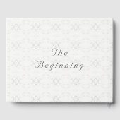 ヴィンテージホワイトレ結婚ース ゲストブック (裏面)