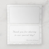 ヴィンテージホワイトレ結婚ース プレイスカード (内部開封)