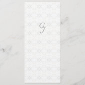 ヴィンテージホワイトレ結婚ース メニュー (裏面)