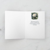 ヴィンテージホワイトローズおめでとうございます結婚 カード (内部)