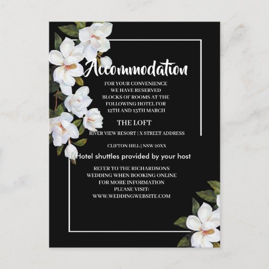 ヴィンテージホワイトローズアコモデーション 案内ポストカード (正面)