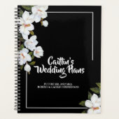 ヴィンテージホワイトローズウェディングプランナー プランナー手帳 (正面)