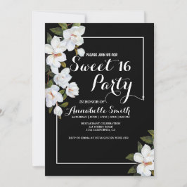 ヴィンテージホワイトローズスイート16 招待状