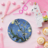 ヴィンテージホワイトローズスノーフレークスクリスマスファンゴッホ ペーパープレート (パーティー)