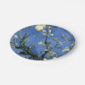 ヴィンテージホワイトローズスノーフレークスクリスマスファンゴッホ ペーパープレート (アングル)