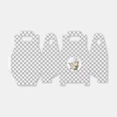 ヴィンテージホワイトローズチェッカーボード フェイバーボックス (折り畳みなし)