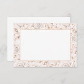 ヴィンテージホワイトローズノートカード ノートカード (正面/裏面)