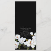 ヴィンテージホワイトローズメニュー プログラム (裏面)