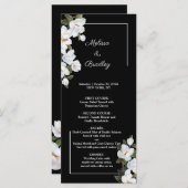 ヴィンテージホワイトローズメニュー プログラム (正面/裏面)