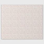 ヴィンテージホワイトローズラッピング紙 ラッピングペーパー (フラット)