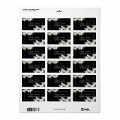 ヴィンテージホワイトローズ住所 シール (フルシート)