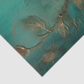 ヴィンテージホワイトローズ金ゴールドエメラルドグリーン 薄葉紙 (詳細)