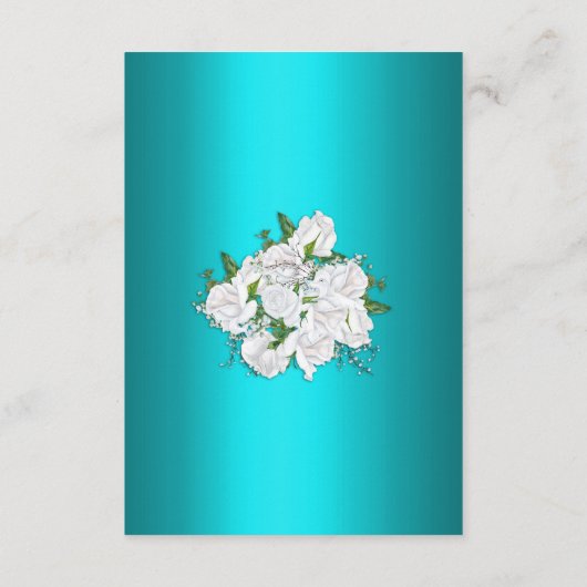 ヴィンテージホワイトローゼズアンドア結婚ア詳細 エンクロージャーカード