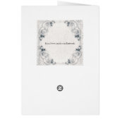 ヴィンテージホワ結婚イトローズのテーブル番号 (裏面)