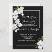 ヴィンテージホワ結婚イトローズ 招待状 (正面)