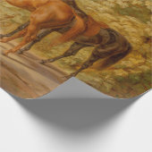 ヴィンテージホースアットザポーチアルブレヒトアダム ラッピングペーパー (角)