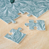 ヴィンテージホースアートアクアブルーパズル ジグソーパズル (側面)