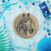 ヴィンテージホースカメオ紙プレート ペーパープレート (パーティー)