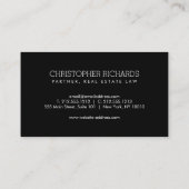 ヴィンテージホースナイトチェスピースプロフェッショナル 名刺 (裏面)