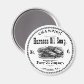 ヴィンテージホースファームハウスソープホワイト マグネット (正面/裏面)