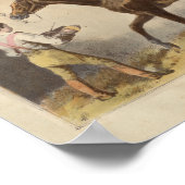 ヴィンテージホースプリント1873ソーマンビー ポスター (角)