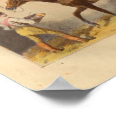 ヴィンテージホースプリント1873ソーマンビー ポスター (角)