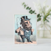 ヴィンテージホースマンはがき  ポストカード (スタンド正面)