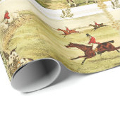 ヴィンテージホースライダー&ハウンズ狩り ラッピングペーパー (ロールコーナー)