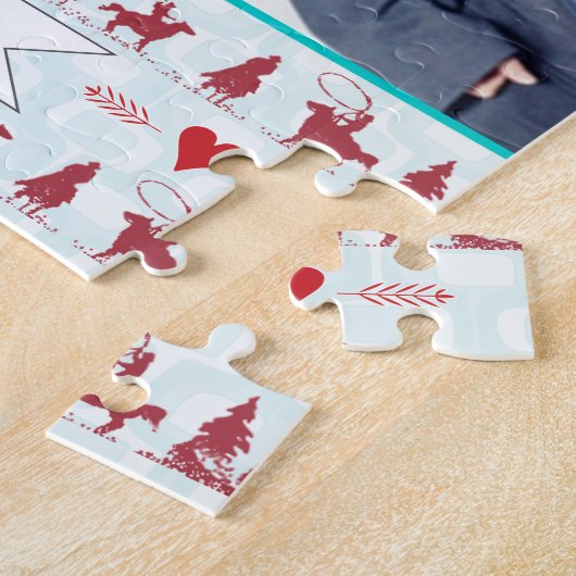 ヴィンテージホースランチカウボーイおばあちゃんとおじいちゃん ジグソーパズル (側面)