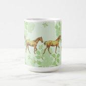 ヴィンテージホース歩くのまわりにザカップコーヒーマグ コーヒーマグカップ (中央)