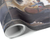 ヴィンテージホーマー射撃、 発砲ザラピッズサグエネイリバー ラッピングペーパー (ロールコーナー)