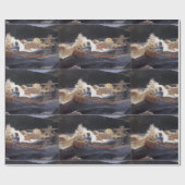 ヴィンテージホーマー射撃、 発砲ザラピッズサグエネイリバー ラッピングペーパー (フラット)